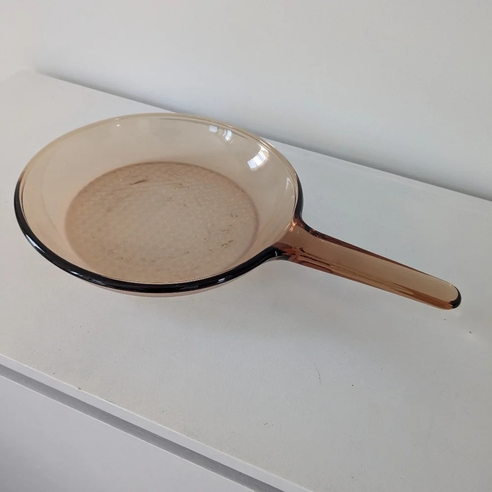 Corningware Vintage Pyrex Vision Amber Sauce Pan France